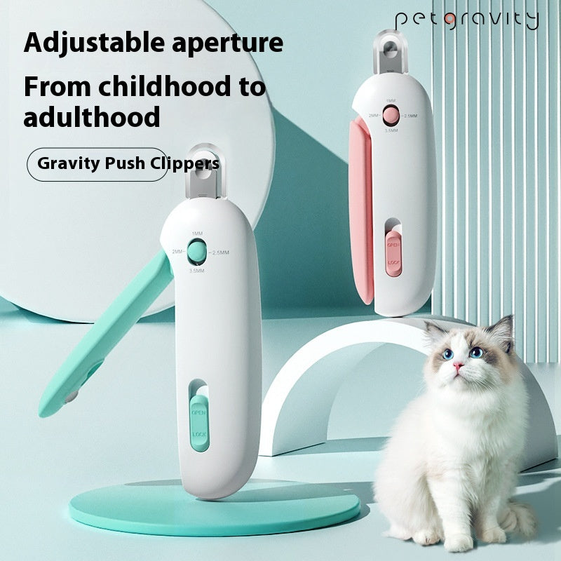 Royale Signature Cat Nail Scissors Gravity Push Pro Cutter