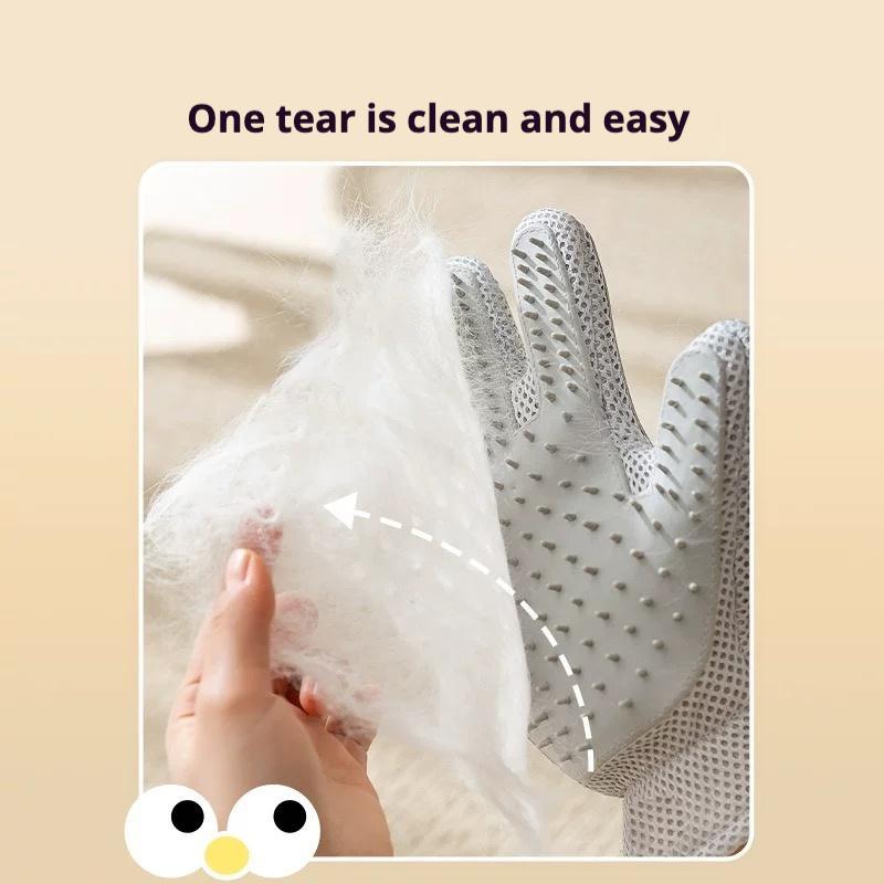 Royale Premium Pet Grooming Gloves Double-Sided Deshedding Tool