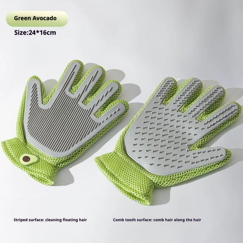 Royale Premium Pet Grooming Gloves Double-Sided Deshedding Tool
